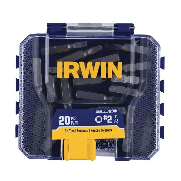 Irwin #2 x 1 Inch Zinc Plated Steel Impact Insert Bit Set, 20 Pieces, large image number 4