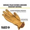 Klein Tools Leather All Purpose Gloves, Large, small image number 3