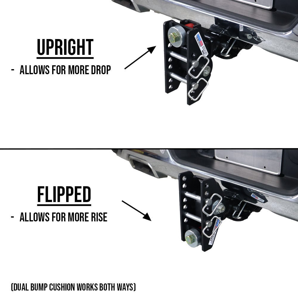 Shocker Hitch 20K Impact Max 2 Inch Cushion Hitch & Drop Sway Bar Tab Ball Mount 2 Inch Hitch Balls, large image number 3