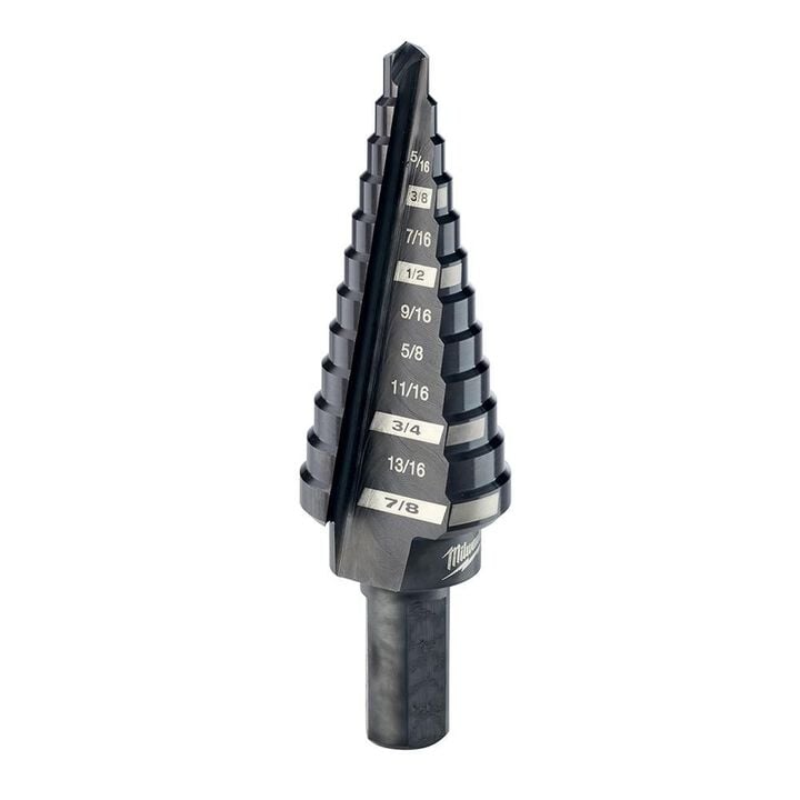 Milwaukee #4 Step Drill Bit 3/16 in. - 7/8 in. x 1/16 in.