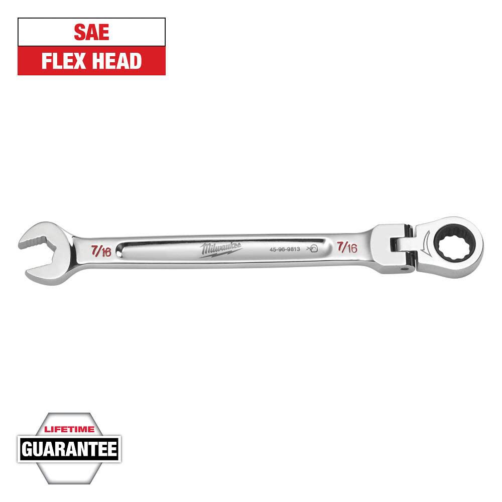 Milwaukee Combination Wrench Flex Head 7/16inch, large image number 12