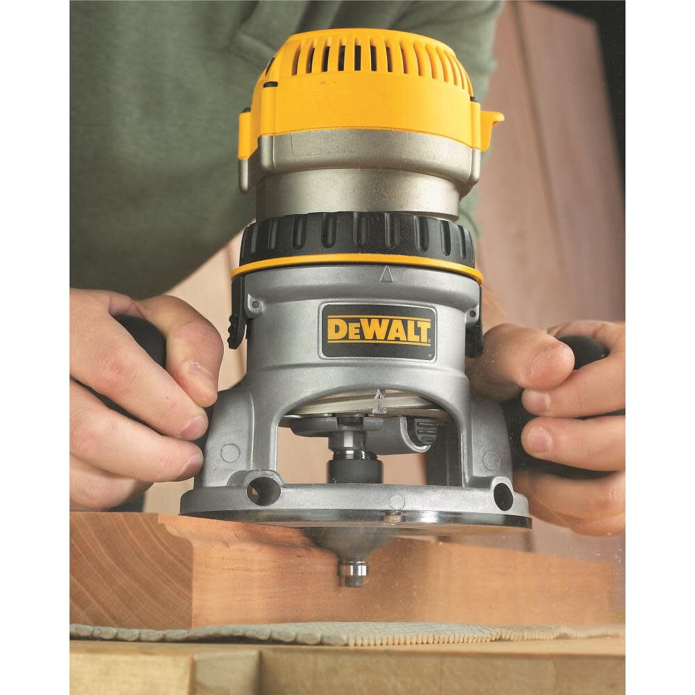 DEWALT 2-1/4 HP Electronic Variable Speed Fixed Base Router DW618 from  DEWALT Acme Tools
