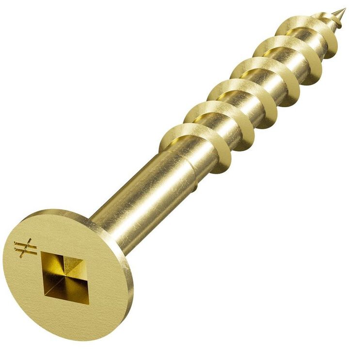 Simpson Strong-Tie #8 x 1-1/2 Inch Yellow-Zinc Coated Collated Sharp Point Wood Screw, 2000 Pieces, large image number 2