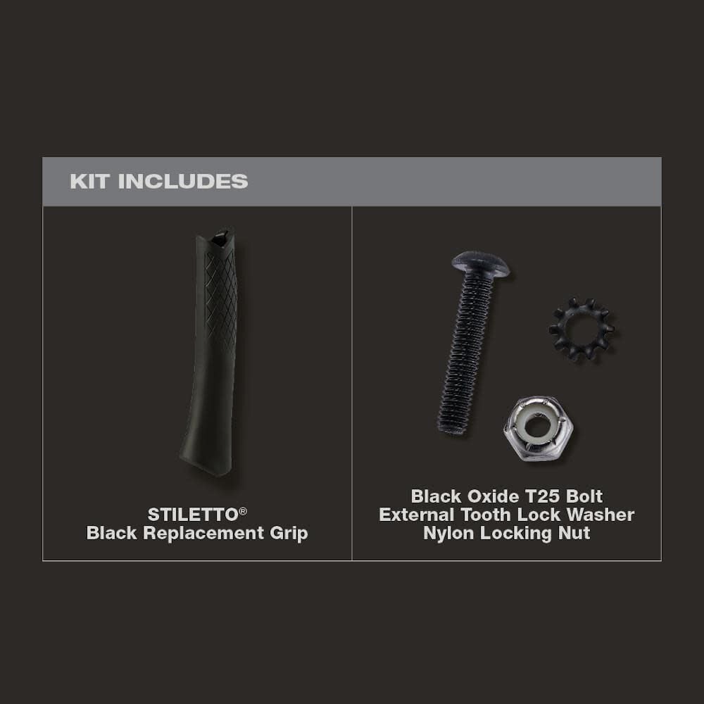 Stiletto Black Replacement Grip for TRIMBONE Hammer TBRGBL from