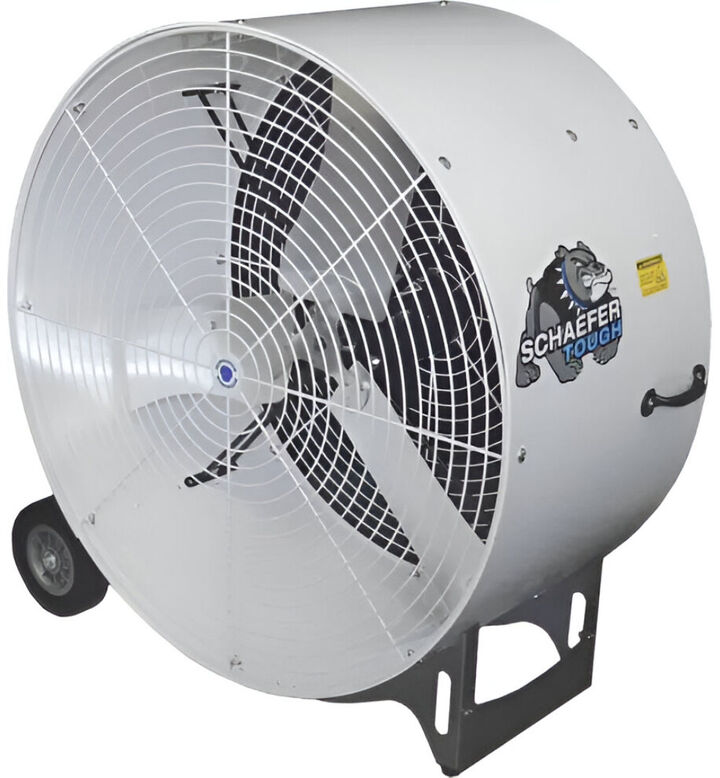 Schaefer 36 Inch 7700 Cfm 2 Speed White Versa-Kool Mobile Drum Fan, large image number 1