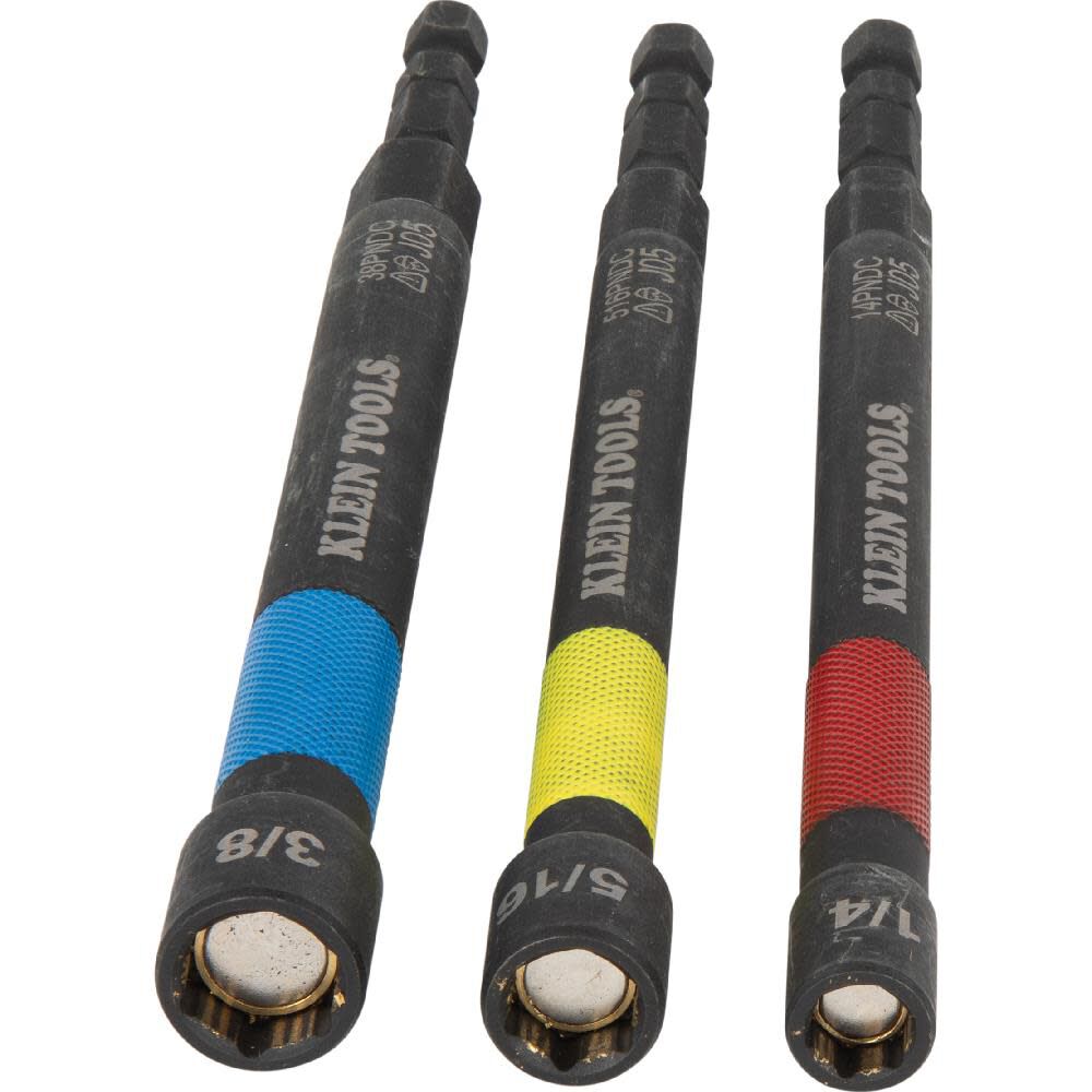 Klein Tools Color-Coded Power Nut Setter 3pc, large image number 3