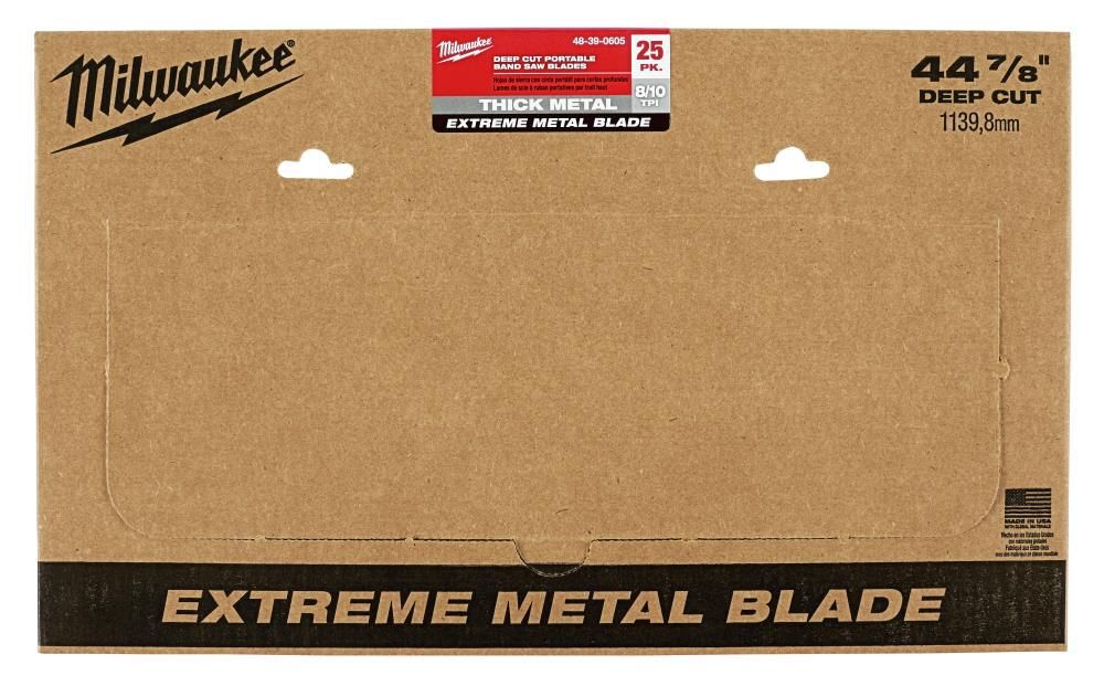 Milwaukee Extreme Thick Metal Band Saw Blades 25PK Deep Cut, large image number 3