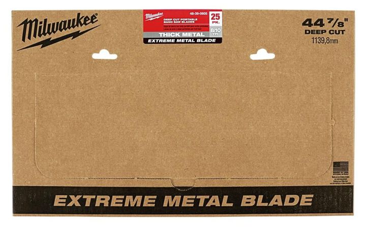 Milwaukee Extreme Thick Metal Band Saw Blades 25PK Deep Cut, large image number 2