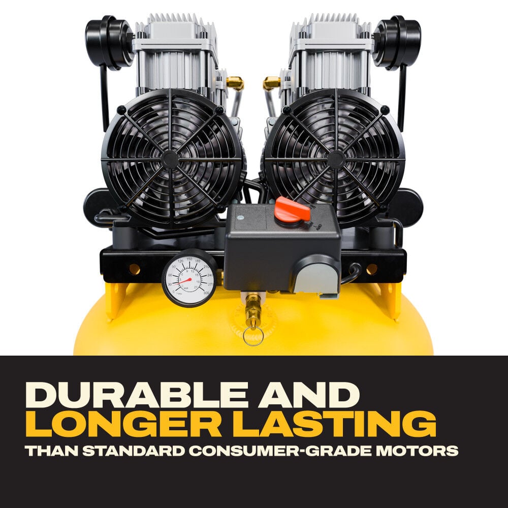 DEWALT 60-Gallon Quiet 4 HP 175 PSI Oil-Free Direct Drive Stationary Air Compressor, large image number 8