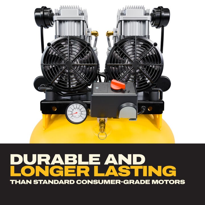 DEWALT 60-Gallon Quiet 4 HP 175 PSI Oil-Free Direct Drive Stationary Air Compressor, large image number 7