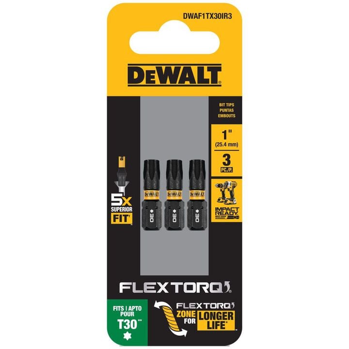 DEWALT 1In Torx T30 Flextorq 3 Pack, large image number 3