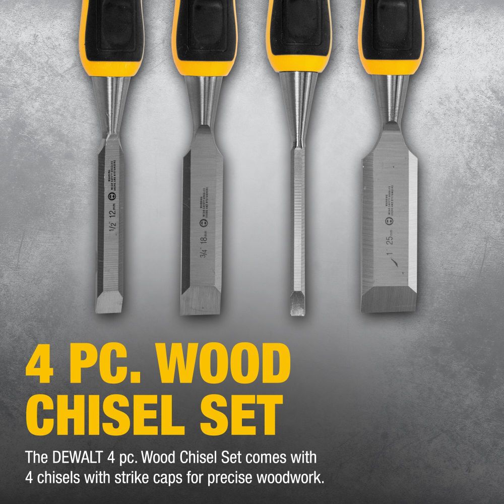 Dewalt 4 piece wood chisel set dwht16063 2025
