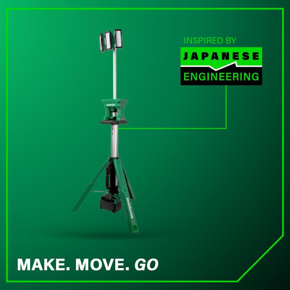 Metabo HPT 18V MultiVolt Cordless 4000 Lumen LED Tripod Site Light, large image number 10