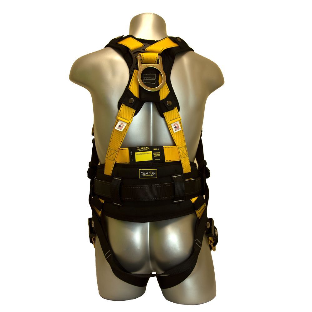 Guardian Fall Protection M-L Series 3 Full-Body Harness with Chest PT, large image number 2