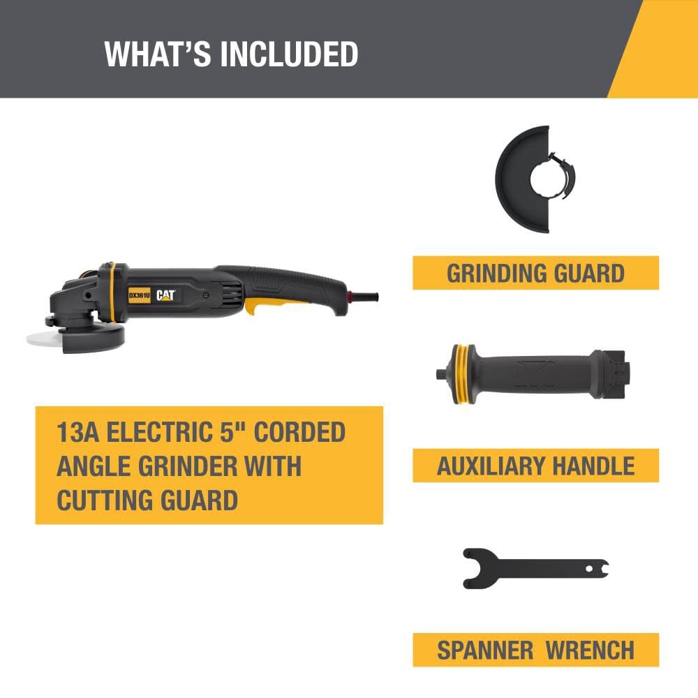 CAT 13A 5 in Angle Grinder, large image number 2
