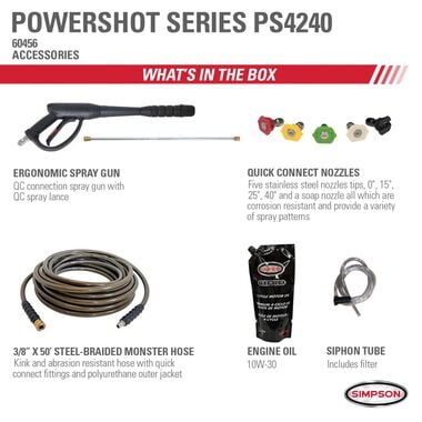 Simpson PowerShot 4200 PSI at 4.0 GPM HONDA GX390 with AAA Industrial Triplex Pump Cold Water Professional Gas Pressure Washer (49-State), large image number 7