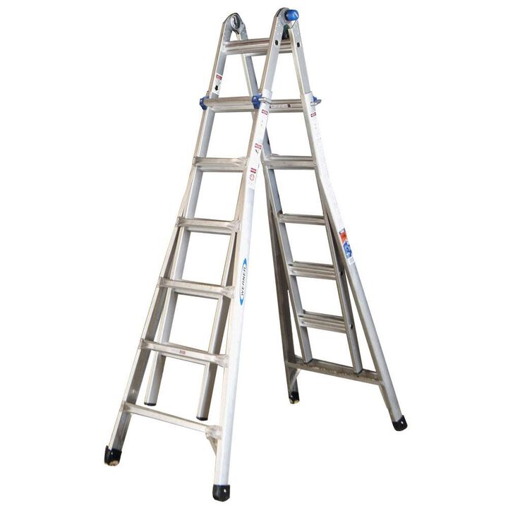 Werner 26-ft Aluminum 300-lb Telescoping Type IA Multi-Position Ladder