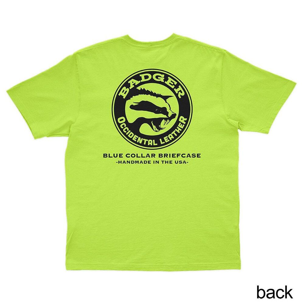 Badger Tool Belts Badger Safety Green T-Shirt, large image number 2