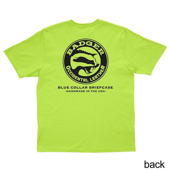 Badger Tool Belts Badger Safety Green T-Shirt, large image number 1