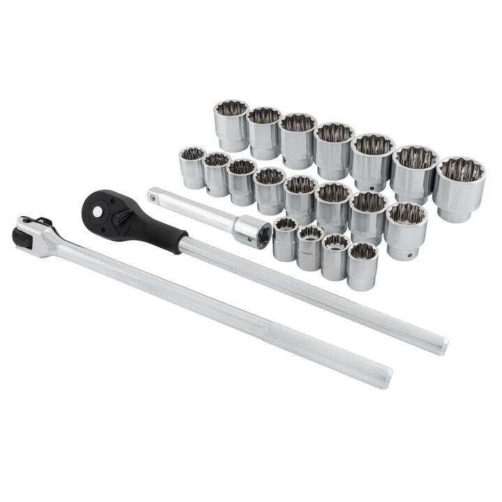 Sunex 3/4 Inch Drive SAE 12-Point Socket Set 22 Pieces, large image number 1