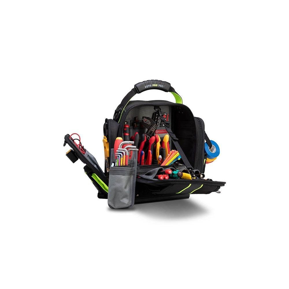 Veto Pro Pac 45 Lbs X-Large Zippered Meter Bag, Black/Hi-Viz Yellow, large image number 5