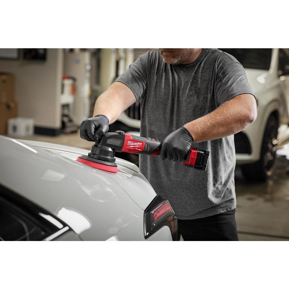 Milwaukee 6 Inch Foam Polishing Pad, Black, large image number 3