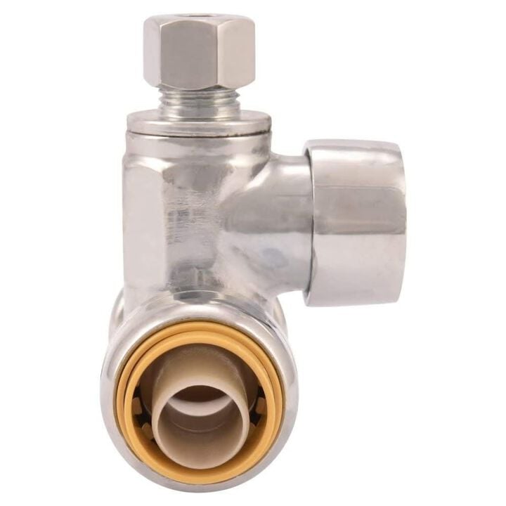 Sharkbite PTC 1/2in x 1/2in x 1/4in Brass Tee Stop, large image number 0