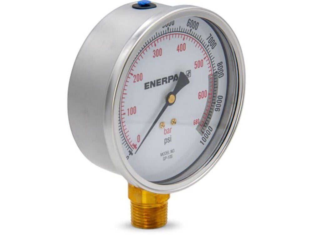 Enerpac 4 Inch 10000 PSI Force & Pressure Gauge - GP10S