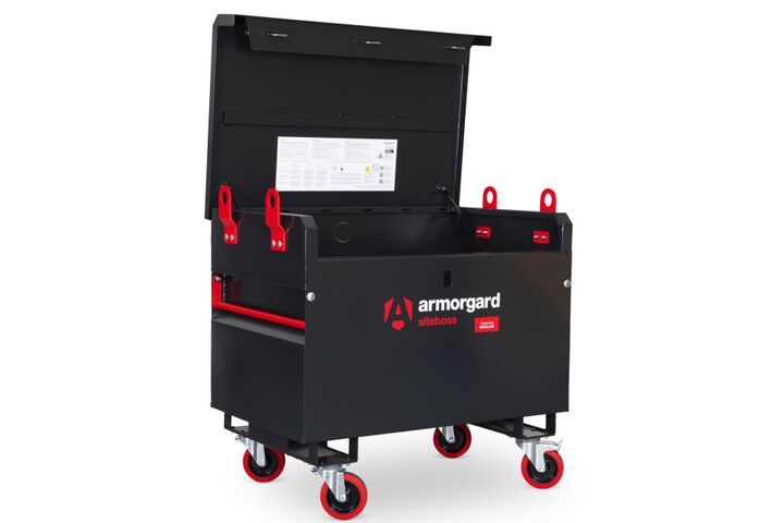 Armorgard SiteBoss Chest, 41.7 x 18.9 x 23.2in, Black, large image number 2