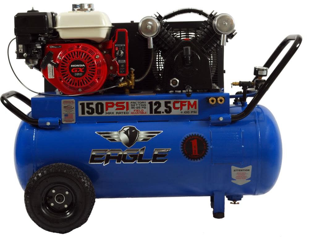 Portable gas top air compressor