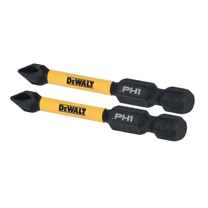 DEWALT Elite Series 2-1/4 Inch PH1 Bits, 2 Pieces, large image number 1
