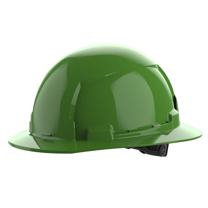 Milwaukee Green Full Brim Hard Hat with 6pt Ratcheting Suspension Type 1 Class E