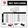 Milwaukee Metric Combination Wrench Set with PACKOUT Compact Organizer 15 Piece, small image number 2