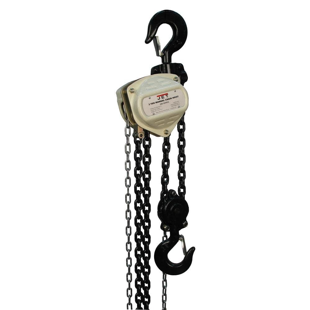 JET S90-300-10 3 Ton Hand Chain Hoist 10 Ft. Lift – 101940
