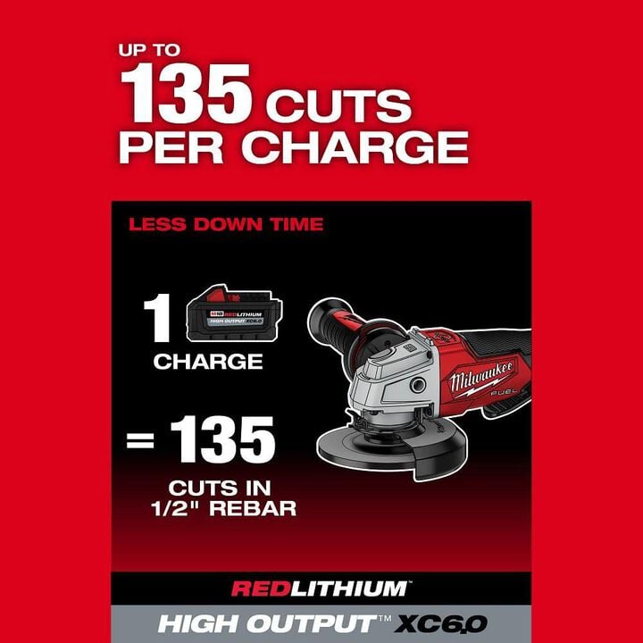 Milwaukee M18 FUEL 4-1/2inch / 5inch Grinder Paddle Switch No-Lock Kit, large image number 6
