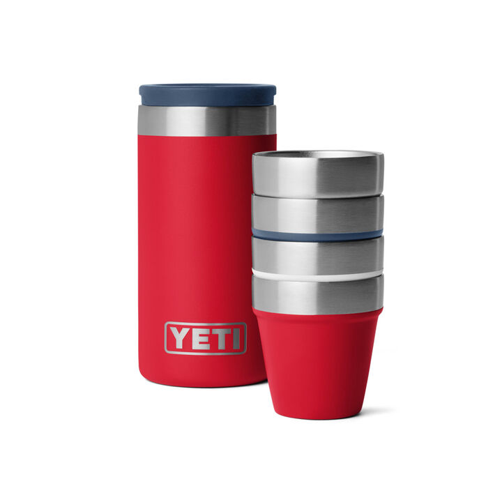 YETI 1.7 Oz Shot Glasses with Carrying Case Patriotic