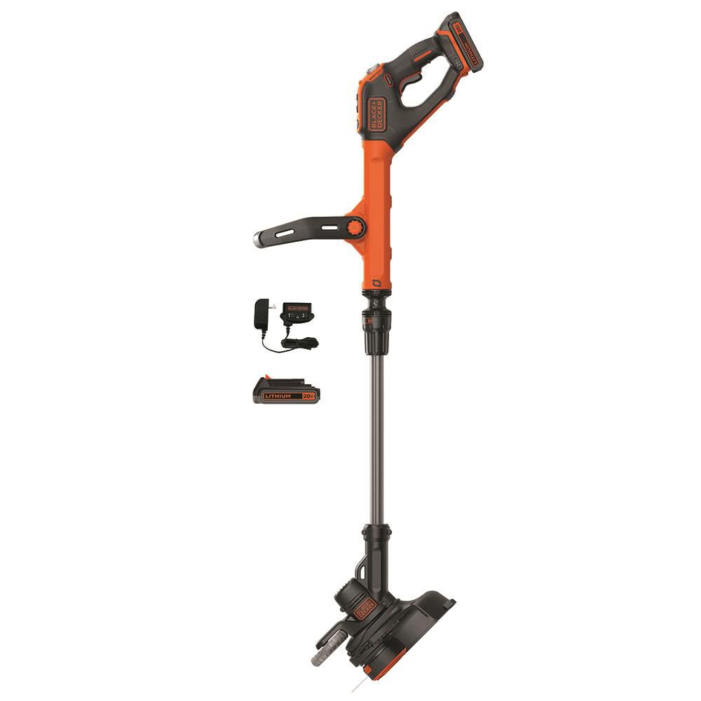 Black and Decker EASYFEED 20V MAX 12-in Straight Cordless String Trimmer &  Edger (LSTE525)