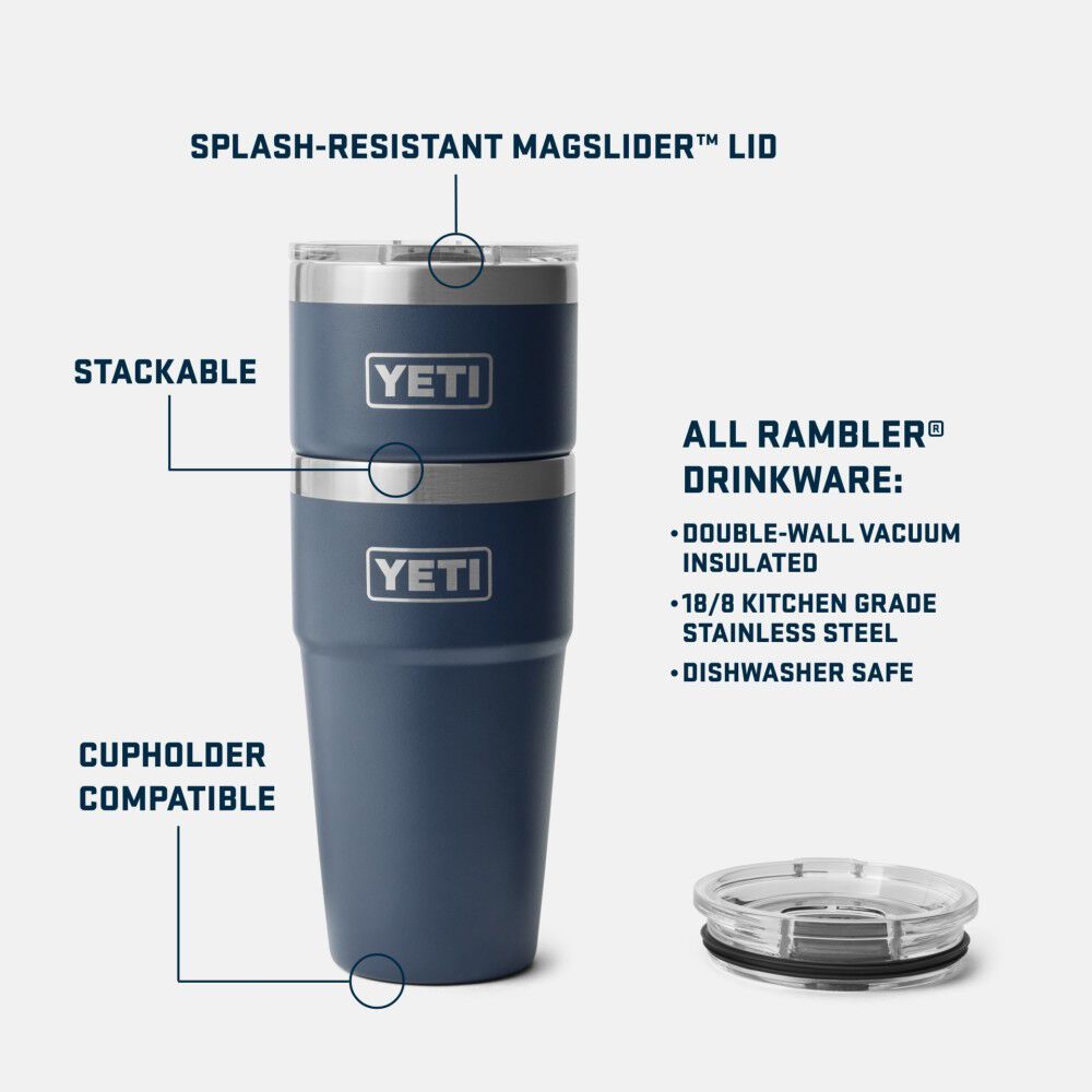 YETI 30oz Rambler Stackable Cup with Magslider Lid, large image number 4