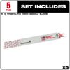 Milwaukee 9 in. 10 TPI THE TORCH SAWZALL Blades 5PK, small