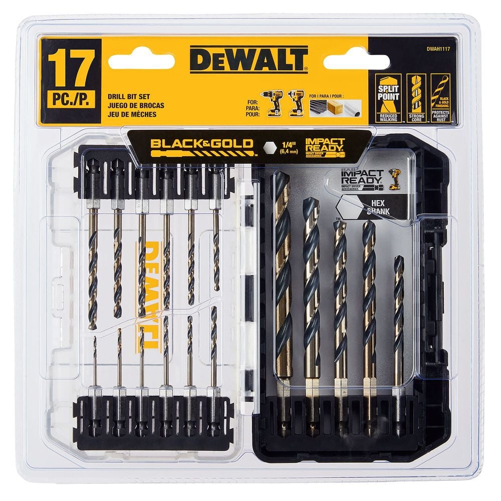 DEWALT Black & Gold Hex Shank 17 Piece Set, large image number 1