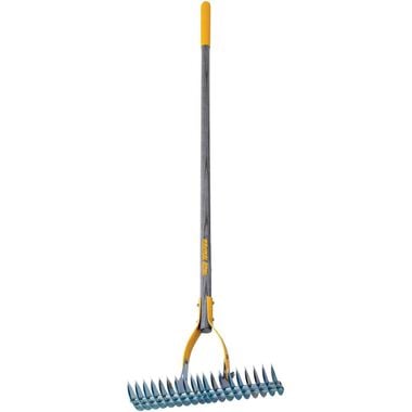 True Temper 15 in. Adjustable Thatch Rake with Cushion End Grip