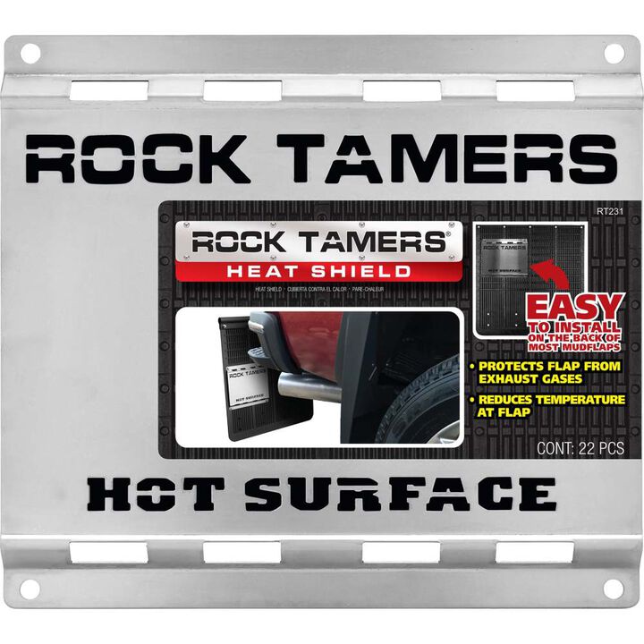 Rock Tamers 10 Inch Stainless Steel Heavy Duty Heat Shield, large image number 5