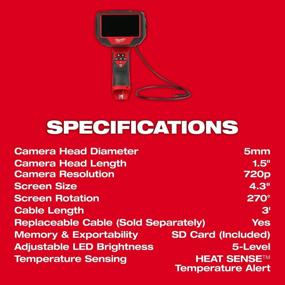 Milwaukee M12 Auto Technician Borescope (Bare Tool), large image number 10