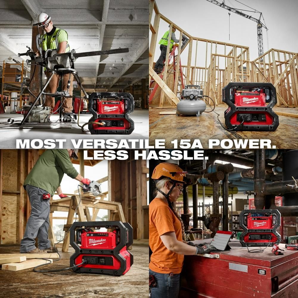 Milwaukee M18 Carry-On 3,600 Watt Lithium-Ion Battery Portable Power Supply (Bare Tool), large image number 4