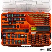 Klein Tools KNECT Impact Rated Drill and Driver Combo Set SAE/Metric 65 Piece MODbox Compatible Case