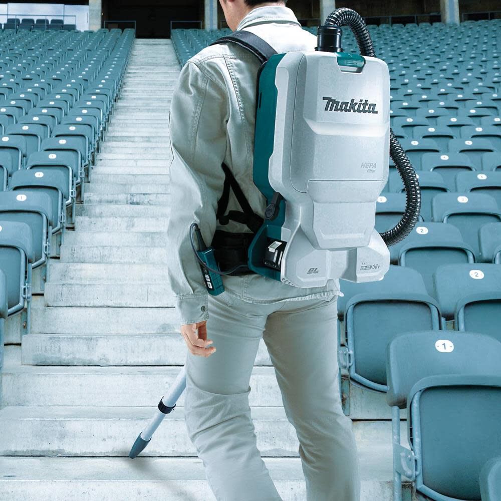Makita 18V X2 36V LXT 1.6 Gallon HEPA Backpack Dry Vacuum Kit XCV17PG Acme Tools