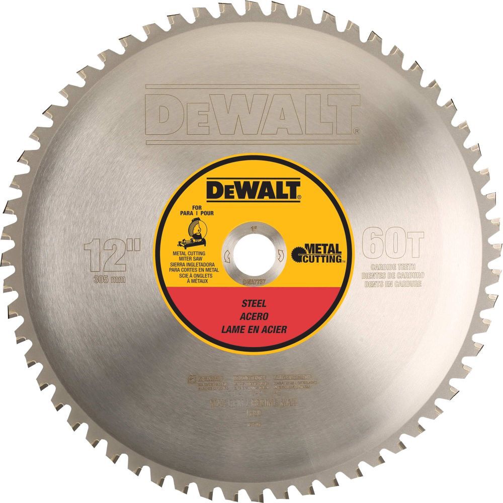 DEWALT 60 Tooth 12 Inch Ferrous Metal Cutting Saw Blade, large image number 1