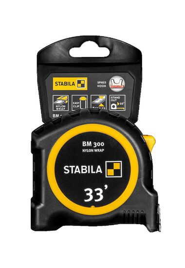 Stabila Tape Measure BM 300 33 Feet Inch