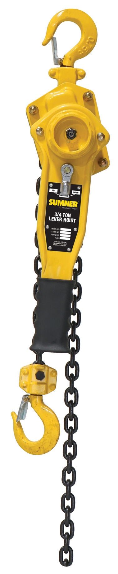 Sumner 3/4 Ton Lever Hoist with 15 ft. Chain Fall