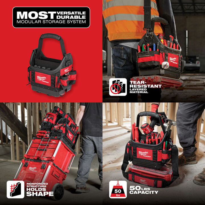 Milwaukee PACKOUT 10 in Structured Tote, large image number 5